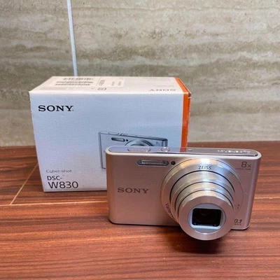 Sony Cyber-shot DSC-W830 8x Zoom 20MP Digital Camera Silver Japan Model - Image 1 of 4