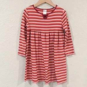 Gymboree Girls Sz 5 Colorful Striped Long Sleeve Dress 100% Cotton - Picture 1 of 10