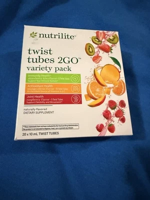 Nutrilite Twist Tubes 2GO pacote de variedades --vários sabores - Imagem 1 de 4
