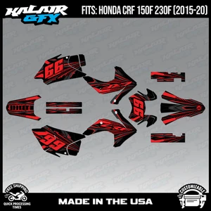 Graphics Kit for HONDA CRF150F CRF230F (2015-2020) Prime - Red Shift - Picture 1 of 4