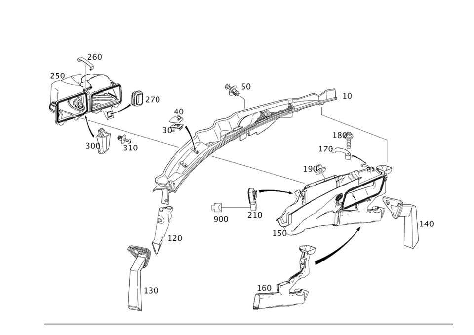 Carcasa original Mercedes-Benz 204-830-33-03 Foto 1 de 1