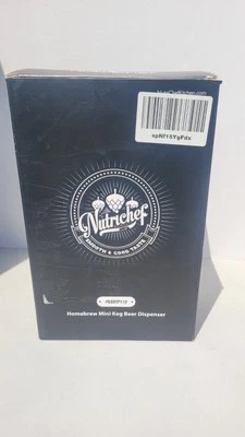 Black NutriChef Homebrew Mini Keg Beer Dispenser 128oz OPEN BOX - Image 1 of 2