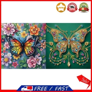 5D DIY Partial Special Shaped Drill Diamond Painting Kit Flower Decor 30x30cm - Afbeelding 1 van 10