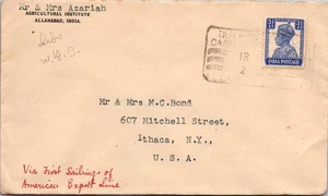 GOLDPATH: India cover 1913 to USA first flight CV877_P13 - Picture 1 of 2