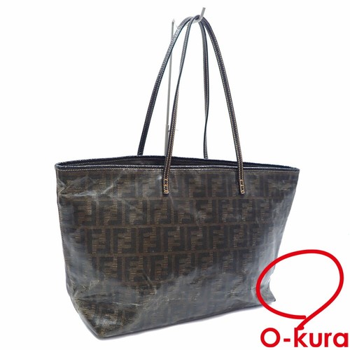 Borsa Fendi usata Zucca donna tela spalmata marrone 2370 8Bh126 Wte 079 mano