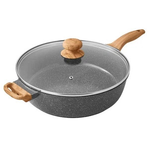Padella antiaderente 6 quarti resistente in alluminio pressofuso jumbo cooker, macchia carbone - Foto 1 di 5