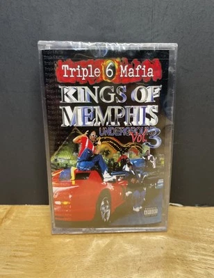 Triple 6 Mafia Kings Of Memphis Underground Vol. 3 Cassette Explicit NEW! - Image 1 of 4
