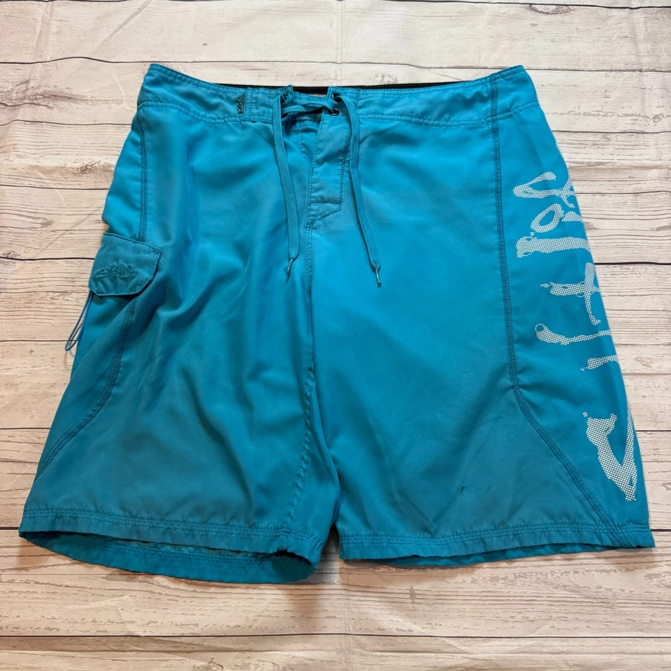 Salt Life SLX-QD Vapor Elastizado Pesca Natación Tabla Pantalones Cortos Azul Talla 34 Foto 1 de 4