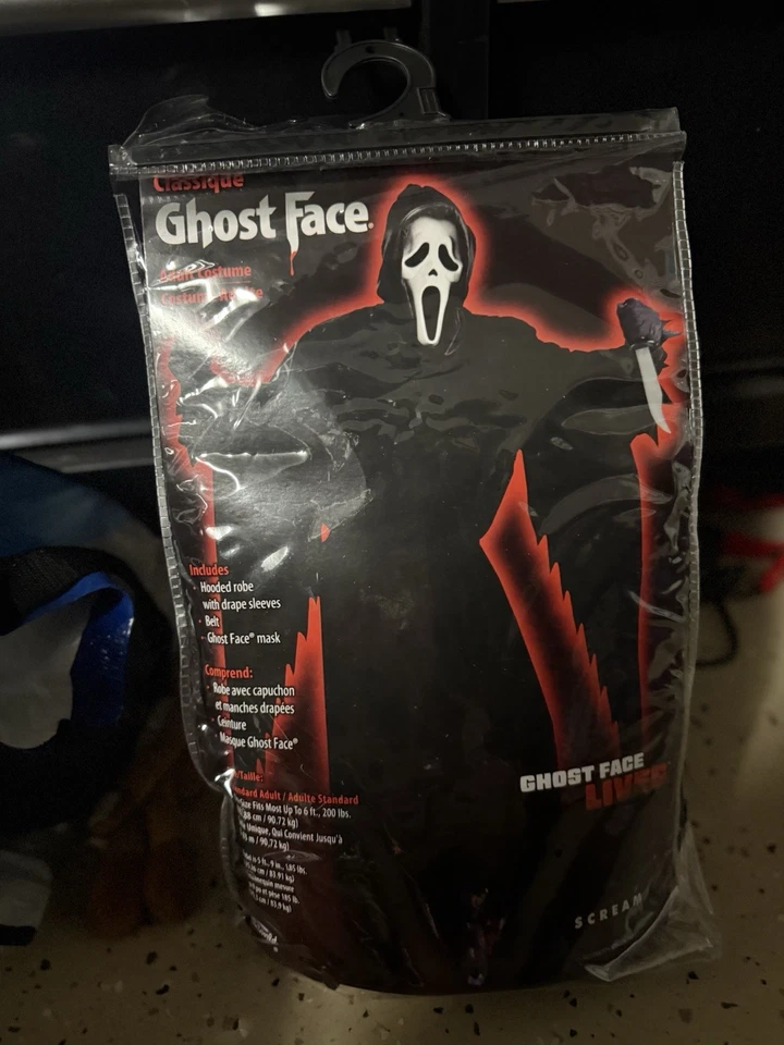 Fantasia de rosto fantasma com máscara facial personalizada - Imagem 1 de 2