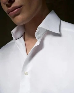 Eton Signature Twill White Dress Shirt- Slim Fit - Picture 1 of 9