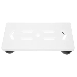 Computer Host Bracket Tower Stand White Cpu Holder under Desk Mount - Afbeelding 1 van 12