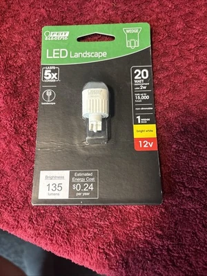 Feit 20-Watt Equivalent T5 Wedge 12-Volt Landscape LED Bulb Bright White 3000K - Image 1 of 2