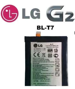 Batería Nueva BL-T7 para LG G2 D800 D801 D802 D803 LS980 VS980 VS910 (3000mAh) - Imagen 1 de 1