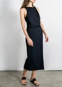 DION LEE Utility midi dress sz 12, US 8 / front split stretch summer / see desc - Picture 1 of 12