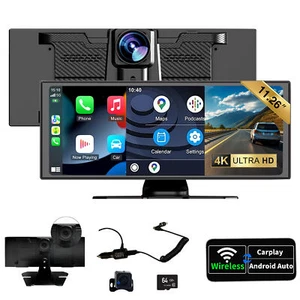 SUMAXCON Autoradio 11.26" Wireless Carplay&Android Auto Airplay 4K mit DashCam - Bild 1 von 9