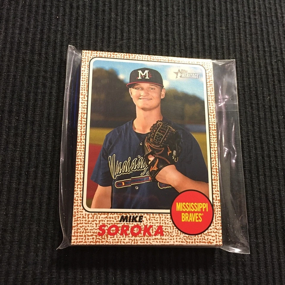 (10) 2017 TOPPS HERITAGE MINORS #51 MIKE SOROKA LOT  MISSISSIPPI BRAVES - Image 1 of 1