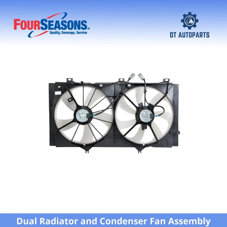 Conjunto de ventilador condensador y radiador doble para Toyota Venza 2009-2014 4 estaciones Foto 1 de 4