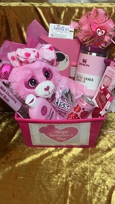 ❤️ Valentine's Gift Basket For Her💝with Stanley Cup💕🎁 - Image 1 of 4