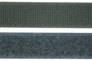 Velcro gris 20-100 mm de ancho cada 1 m Velcro Gancho y esponjoso - Imagen 1 de 1