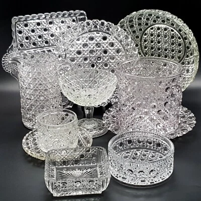 Antique Glass Button and Cane Federal Glass Co Mckee Mixed Brand Large Bundle - Image 1 of 4