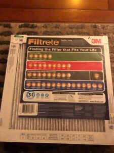2 Filtrete Ultimate Allergen Healthy Living Filters 3M 12” X 12” X  1” 1900 MPR