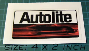 AUTOLITE VINYL DECAL STICKER - SCCA - NASCAR - VINTAGE DRAG RACING - ROAD RACING - Picture 1 of 3