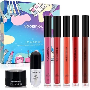 Yogeryou 7 pz. Set lucidalabbra - 6 pz. Lucido labbra + 1 pz. Scrub labbra - Foto 1 di 8