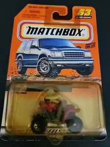 Matchbox #63 Great Outdoors Series 13 2000 4 ruedas rojo gris-Rider - Imagen 1 de 2