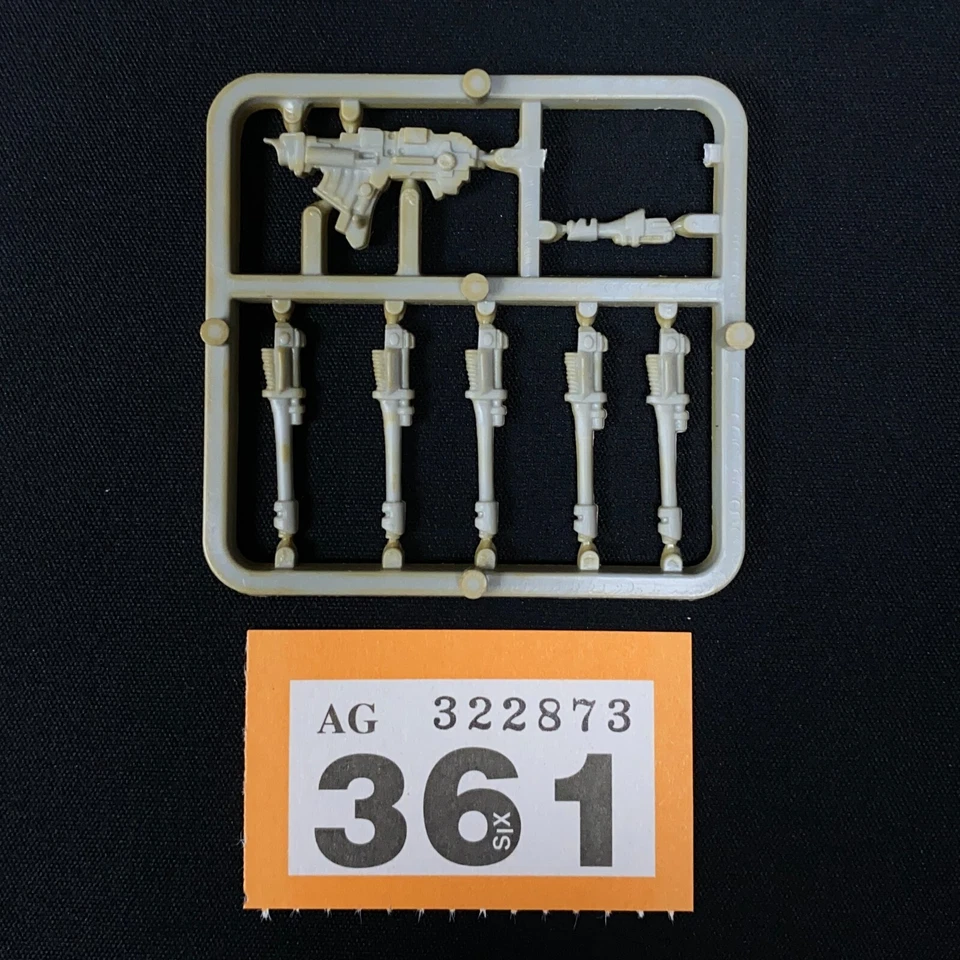 ROGUE TRADER IMPERIAL GUARD WEAPONS SPRUE 40K LASGUN HEAVY BOLTER LASPISTOL - Image 1 of 1