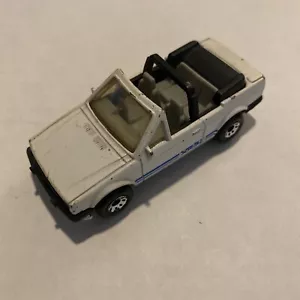 1985 Matchbox Ford Escort Cabriolet White Convertible B20 - Picture 1 of 8