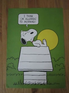1958 SNOOPY POSTER - ORIGINAL - 14" X 19" - Picture 1 of 3