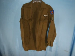 VINTAGE WWII 1940s US ARMY MENS DRESS SHIRT AIR CORPS BOMBADIER RCK - Picture 1 of 12