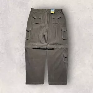 Deadstock Vintage Army Navy Baggy Loose Cargo Wide Cord Brown Size 42x32 - Bild 1 von 10