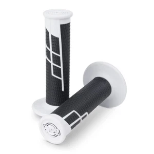NUEVO Empuñaduras de media abrazadera cónica profesional negro/blanco RM RMZ TC TE FC FE CRF - Imagen 1 de 6