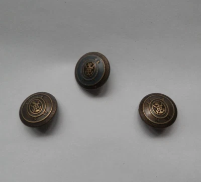 Knopf, Knöpfe, Metallknöpfe, 3 St. maritim, mit Anker - Bild 1 von 4