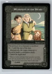 Weariness of the Heart casi nuevo limitado The Wizards Middle Earth CCG LoTR - Imagen 1 de 2