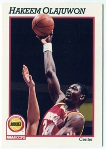 1991-92 NBA Hoops #78 Hakeem Olajuwon Houston Rockets - Picture 1 of 2