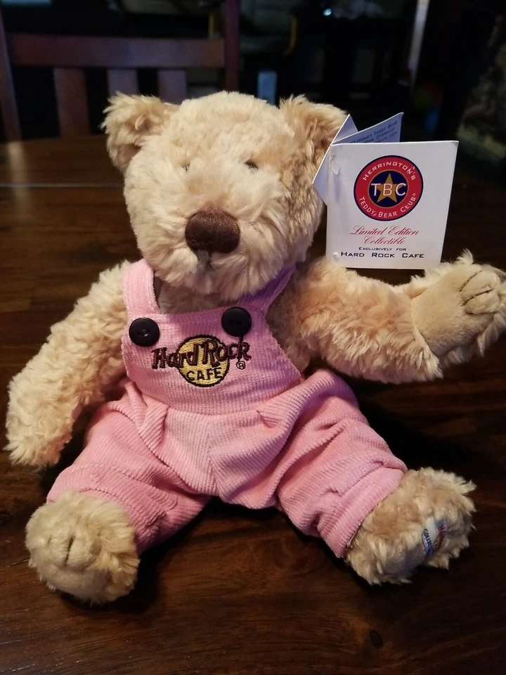 Nuevo de Lote Antiguo Raro Hard Rock Café Herrington Niña Oso de Peluche 2000 Edición Limitada #72/216  Foto 1 de 4