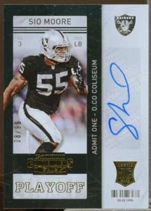 Sio Moore AU Rookie Card 2013 Panini Contenders Playoff Ticket #183 - Picture 1 of 2