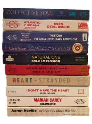 10 Cassette Tape Singles Cassingles Lot Of 10 Collective Soul, Mariah Carey,.. Foto 1 de 4
