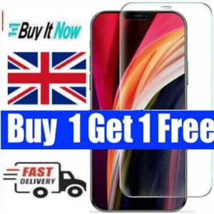 Für iPhone 15 14, 13 Pro, XR, 11, 12 16 Displayschutzfolie Hartglas Cover Folie - Bild 1 von 4