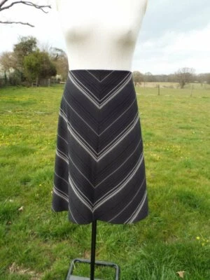 Brown Mix A Line Pattern Stretch Skirt LITTLEWOODS “M” Plus Sz 28 NWT RP £24.99 - Image 1 of 4