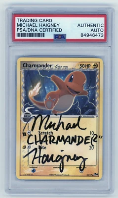 PSA Signed Micheal Haigney Charmander 10/17 Delta Species POP 5 Pokemon Card - Image 1 of 2