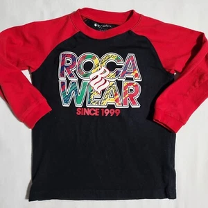 Roca Wear para niños pequeños talla 2T logotipo gráfico multicolor clásico manga larga - Imagen 1 de 9