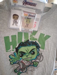 Kids' Marvel Classic Short Sleeve Graphic T-Shirt W/ Mini Funko POP! XL - Picture 1 of 3