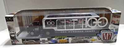 1959 chevrolet truck ,trailer,100 year anniversary,m2 machines,auto-hauler,1:64 - Image 1 of 4