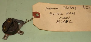 1951-1952 Chevrolet Fleetline Styline NOS heater blower switch 3129869 - Picture 1 of 3