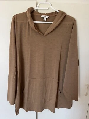 Autograph By M&S Collection Camel Hooded Sweater Size 48eu - Image 1 of 4