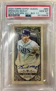 2020 Topps Gypsy Queen Brendan McKay Fortune Teller Mini Black 1/1 PSA 10 - Picture 1 of 2