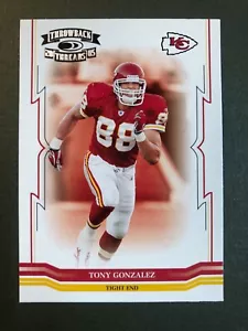 Donruss Throwback Threads 2005 Tony Gonzalez #73 de corte casi nuevo - Imagen 1 de 4